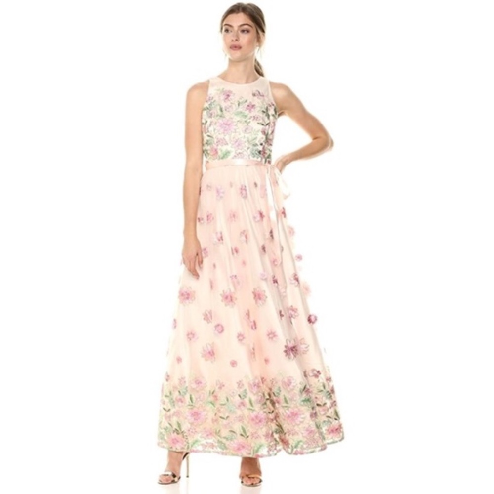 Tahari ASL Sleeveless Floral Dress